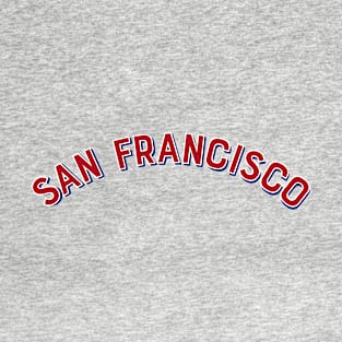 San Francisco California Vintage Arch Letters T-Shirt